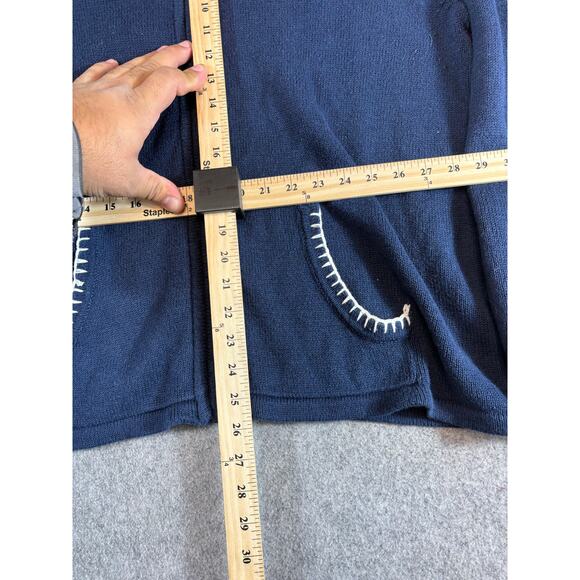 Vintage Breckenridge Nautical Sailboat Cardigan Sweater Women Plus 2X Preppy 90s - Picture 4 of 5